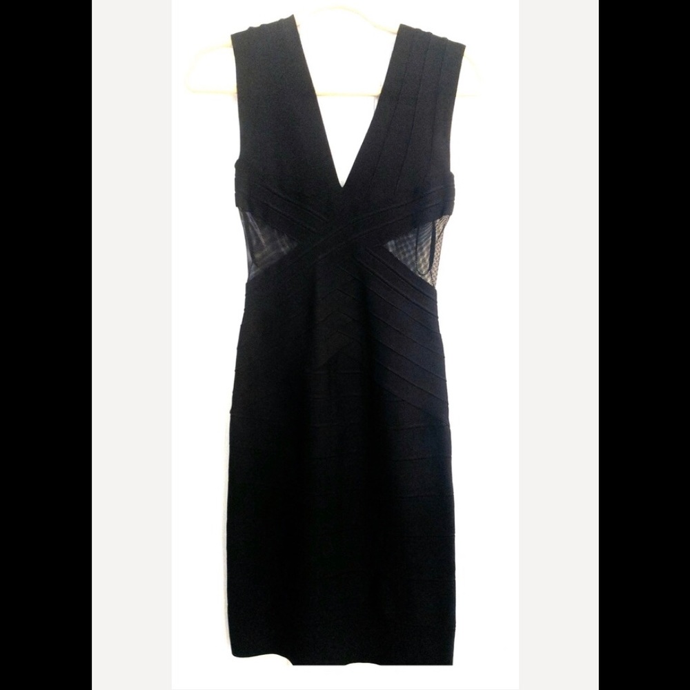 SOLD. Herve Leger Black Dress
